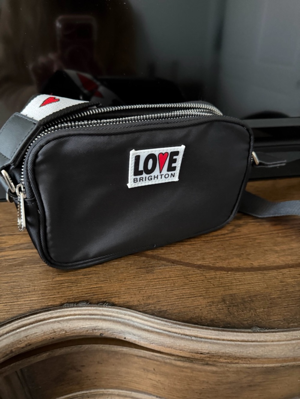 Brighton Love Essentials Crossbody Bag with Heart Strap, new without tags - Picture 3 of 11